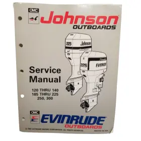 185-225 508287 Omc Johnson Evinrude Outboards 120-140 250 300 Service Manual