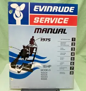 5091 New Genuine Evinrude 15 Hp Model Service Manual 1975