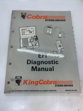 509748 Omc Cobra Stern Drives Efi Diagnostic Service Manual Paperback #509748