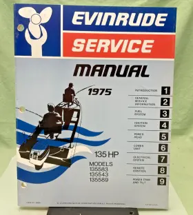 5099 New Genuine Evinrude 135 Hp Model Service Manual 1975