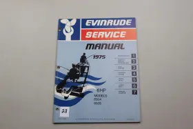 5089 5187 1975 Evinrude Outboard Service Manual 6 Hp Model 6504 And 6505 Item