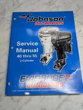 520206 Omc Johnson Evinrude Service Manual Inch Ec Models 40 Thru 55 Hp 2 Cylinder #520206