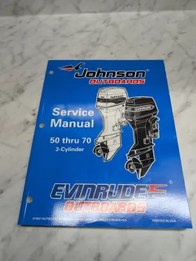 520208 Omc Johnson Evinrude Service Manual Inch Ec Models 50 Thru 70 Hp 3 Cylinder #520208