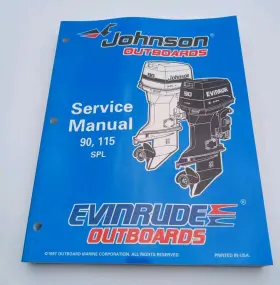 520209 Inch Ec 90 115 Spl Service Manual Johnson Evinrude Outboards P/n Oem
