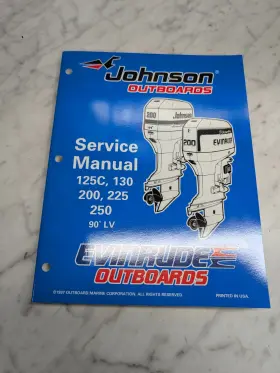 520212 Omc Johnson Evinrude Service Manual Inch Ec Models 90 Lv 125c 130 200 225 250 Hp