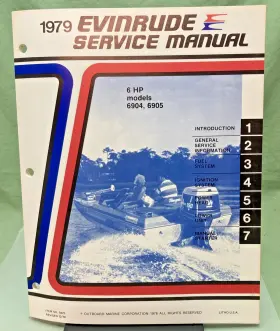 5425 New Genuine Evinrude 6 Hp Models Service Manual 1979