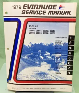 5427 New Genuine Evinrude 25/35 Hp Models Service Manual 1979