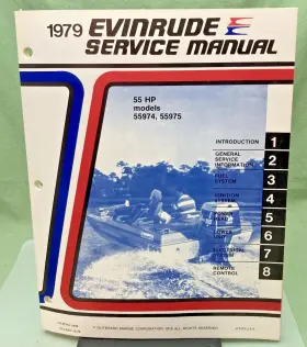 5428 New Genuine Evinrude 55 Hp Models Service Manual 1979