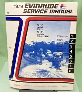 5429 New Genuine Evinrude 70 And 75 Hp Models Service Manual 1979