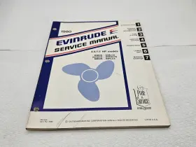 5490 1980 Omc Service Shop Repair Manual 4.5 7.5 Hp Models E5 E8 #5490 - Read