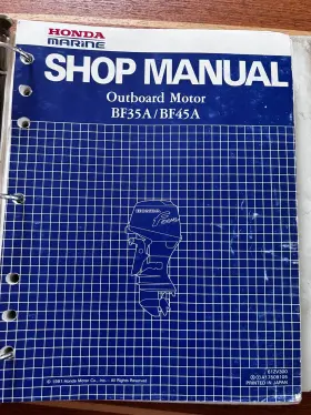 A17509105 61zv300e3 2008 Honda Outboard Shop Service Manual Bf35a/45a - Bf40a/50a 61zv300