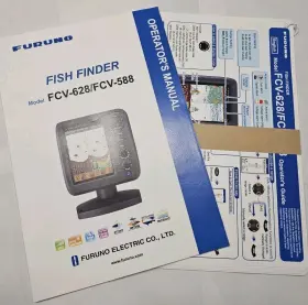 628-588 Furuno Fcv 628 588 Fish Finder Guide Instructions Operators Manual Set