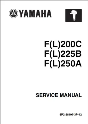 6p2-28197-3p-12 2012 Yamaha F L 200c 225b 250a Outboard Service Manual Usb Flash Drive