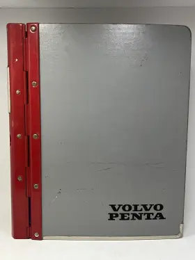 7721070-6 Volvo Penta Factory Oem Parts Catalogue Binder 80s Vtg Aq120/200 Aq95a/100 Lot