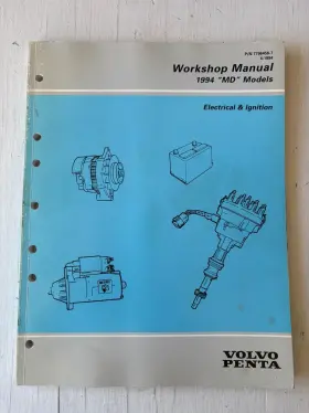 7796456-7 Volvo Penta Workshop Manual Electrical And Ignition 1994 Md Models Bn18