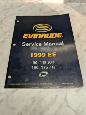 787024 Omc Johnson Evinrude Service Manual Inch Ee Models 60 V4 V6 Ffi 90-175 Hp #787024