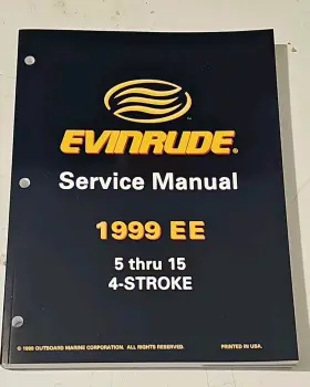 787025 1999 Inch Ee Service Manual 5-15 4-stroke Evinrude Outboards Nos