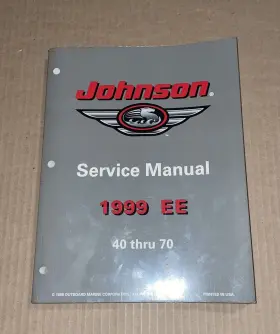 787030 1999 Inch Ee 40 Thru 70 Service Manual Johnson Outboards P/n