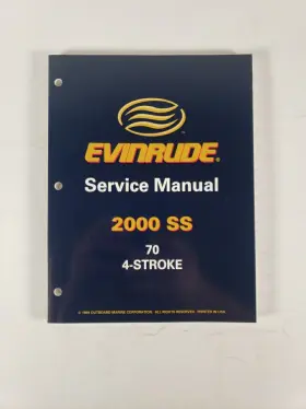 787062 2000 Ss Evinrude Service Manual 70 4-stroke P/n 1999
