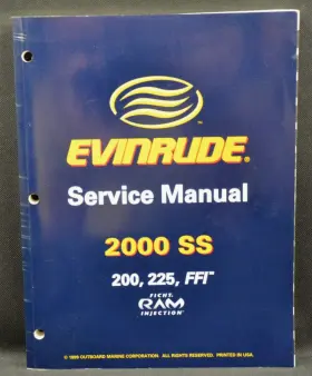 787064 787063 2000 Evinrude Ss 90 Degree V 200 225 Ffi Oem Service Manual S/n