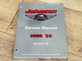 787069 2000 Johnson Ss 40 Thru 70 Hp Service Manual