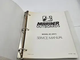 90-12857 Mercury Mariner Outboards 8c 6g1 Model Service Repair Manual - Read