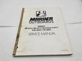 90-14679 Mariner Outboards 8b W8 Marathon 8 9.9c 15c Service Shop Manual