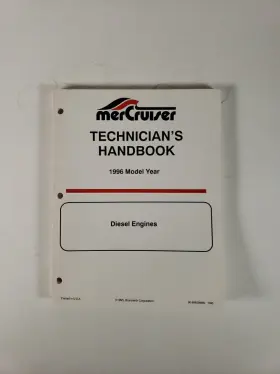 90-806536960 Mercruiser Technicians Handbook 1996 Model Year Diesel Engines P/n