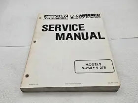 90-813779 Mercury Service Manual Mariner Outboards Models V-250 V-275 P/n #