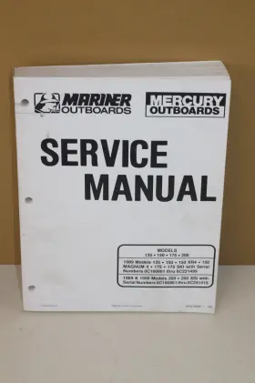 90-814098 Mariner Mercury Service Manual 135 150 Xr4 Magnum Ii 175 200