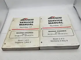 90-823225-1 Mercruiser Manual #17 Gm V8 305 5.0l 350 5.7l Cid V-8 Engines Vol 1 And 2 - Read