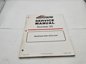 90-823228 Mercury Mercruiser Service Manual #20 Blackhawk Stern Drive Unit -read