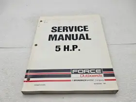 90-823263 1992 1991 1990 1989 1988 Force Outboards Service Repair Manual 5 Hp
