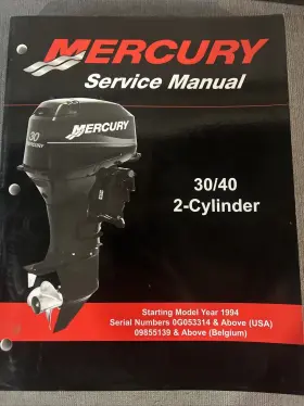 90-826148r03 Mercury Service Manual 30 40 2 Cylinder Starting 1994 Pub 2003