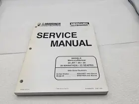 90-826883r2 Mercury Mariner 20 Jet 25 Marathon Seapro Service Manual Pub 1998