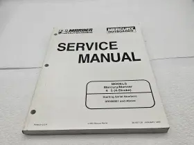 90-827242r1 Mercury Mariner 6 8 9.9 10 15 Service Repair Manual Pub 1998