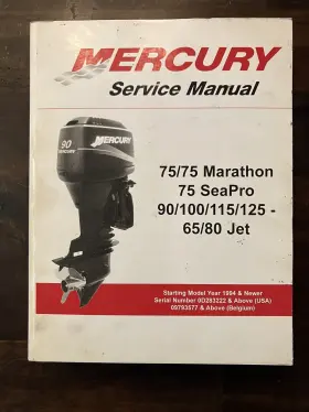 90-830234r04 2003 Oem Mercury Service Manual 75 Marathon Seapro 90 100 115 125 65 80 Jet