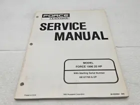 90-830894 1996 Force Outboards Service Repair Manual 25 Hp Published 1995 P/n