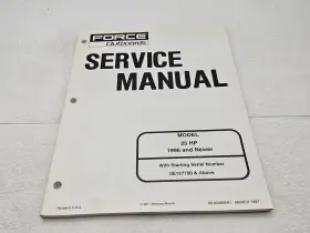 90-830894r1 1996 And Newer Force Outboards Service Manual 25 Hp Published 1997