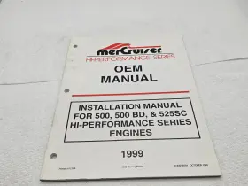 90-840190r1 1999 Mercury Mercruiser Service Oem Manual Installation 500 Bd 525sc Engines -rd
