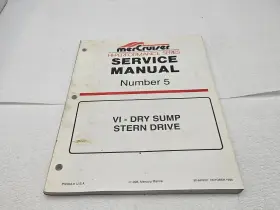 90-840250 Mercury Mercruiser Service Manual #5 Vi - Dry Sump Stern Drive #90-840250 -rd
