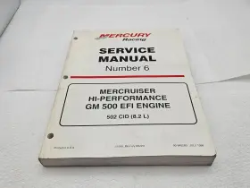90-840283 Mercruiser Manual #6 Hi-performance Gm 500 Efi Engine 502 Cid 8.2l -rd