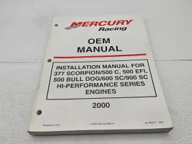 90-840317 2000 Mercury Racing Installation Manual 377 Scorpion 500 Hi-perf