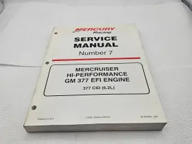 90-840500 Mercruiser Manual #7 Hi-performance Gm 377 Efi Engine Cid 6.2l -rd