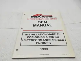 90-849857990 1999 Mercury Mercruiser Service Oem Manual Installation 800 900 Sc Engines -rd