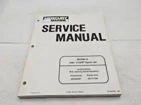 90-852396 1997 Mercury Marine Manual Sport Jet 175xr 175xr2 Pub 1996 - P/n #