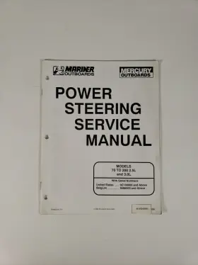 90-852429r1 Mariner Outboards Power Steering Service Manual Models 70 To 200 Pn