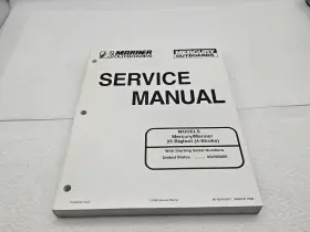 90-854785r1 Mercury Mariner 25 Bigfoot 4-stroke Four Service Manual Pub 1998