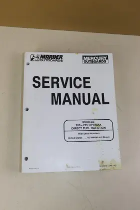 90-855348 Mercury Mariner Service Manual 200 225 Optimax Direct Fuel Injection
