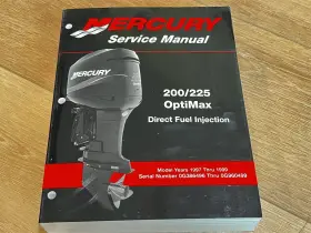 90-855348r02 1997-1999 Mercury Service Manual 200/225 Optimax Direct Fuel Injection - Used